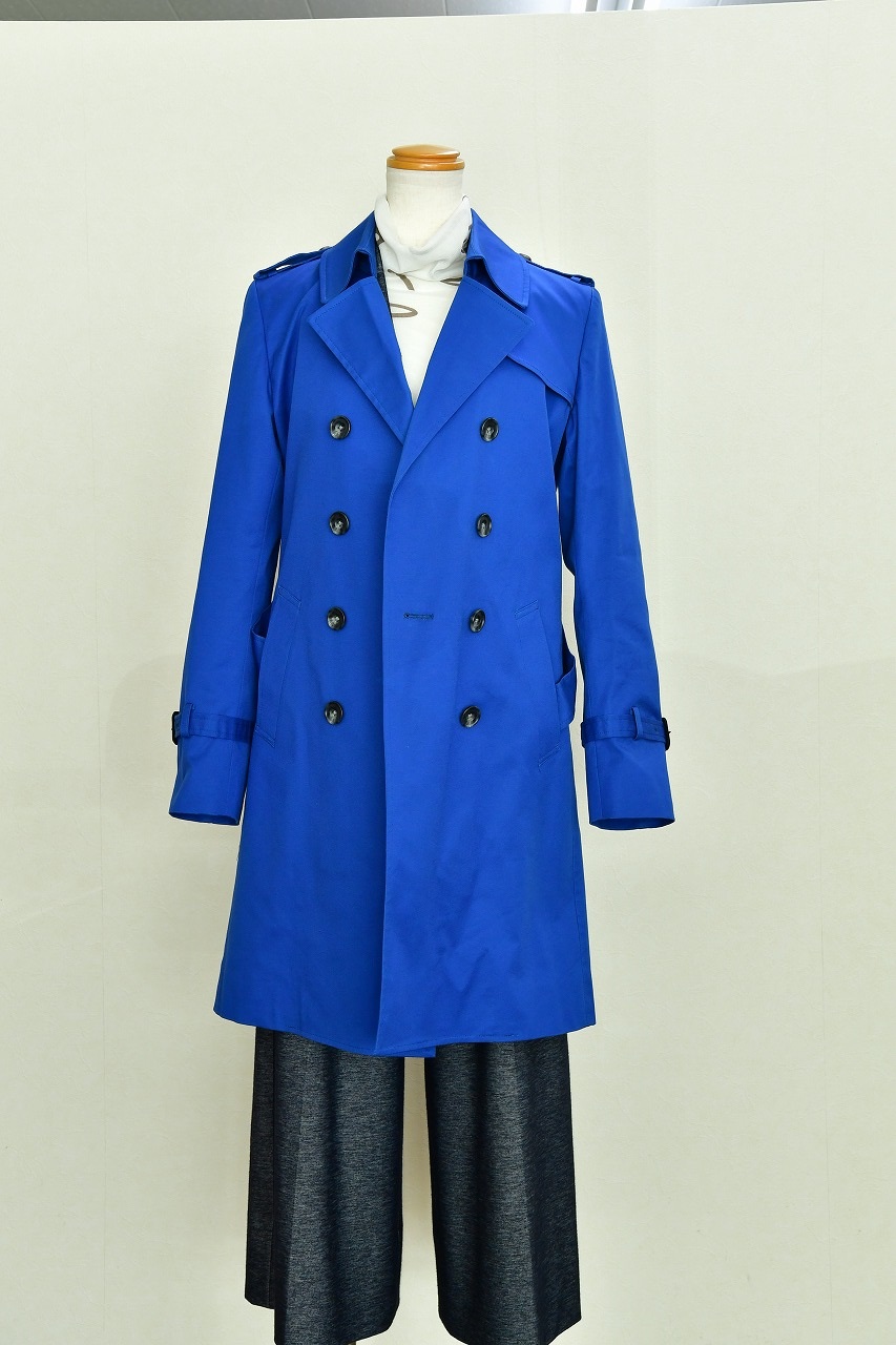 ｃｉｚａｔｔｏ Ｗｏｏｌ Ｇｏｗｎ Ｃｏａｔ くすみブルー リバー